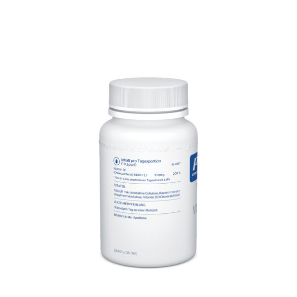 Vitamin D3 400 i.E., 120 Kapseln – Bild 3