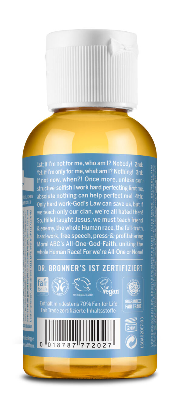 Dr. Bronner's Flüssigseife Baby-Mild, 60ml – Bild 3