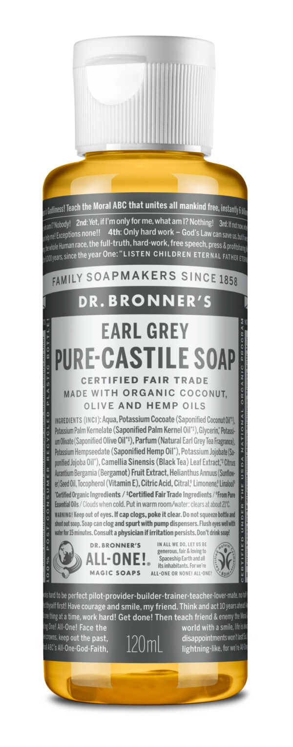 Dr. Bronner's Flüssigseife Earl Grey, 60ml – Bild 3